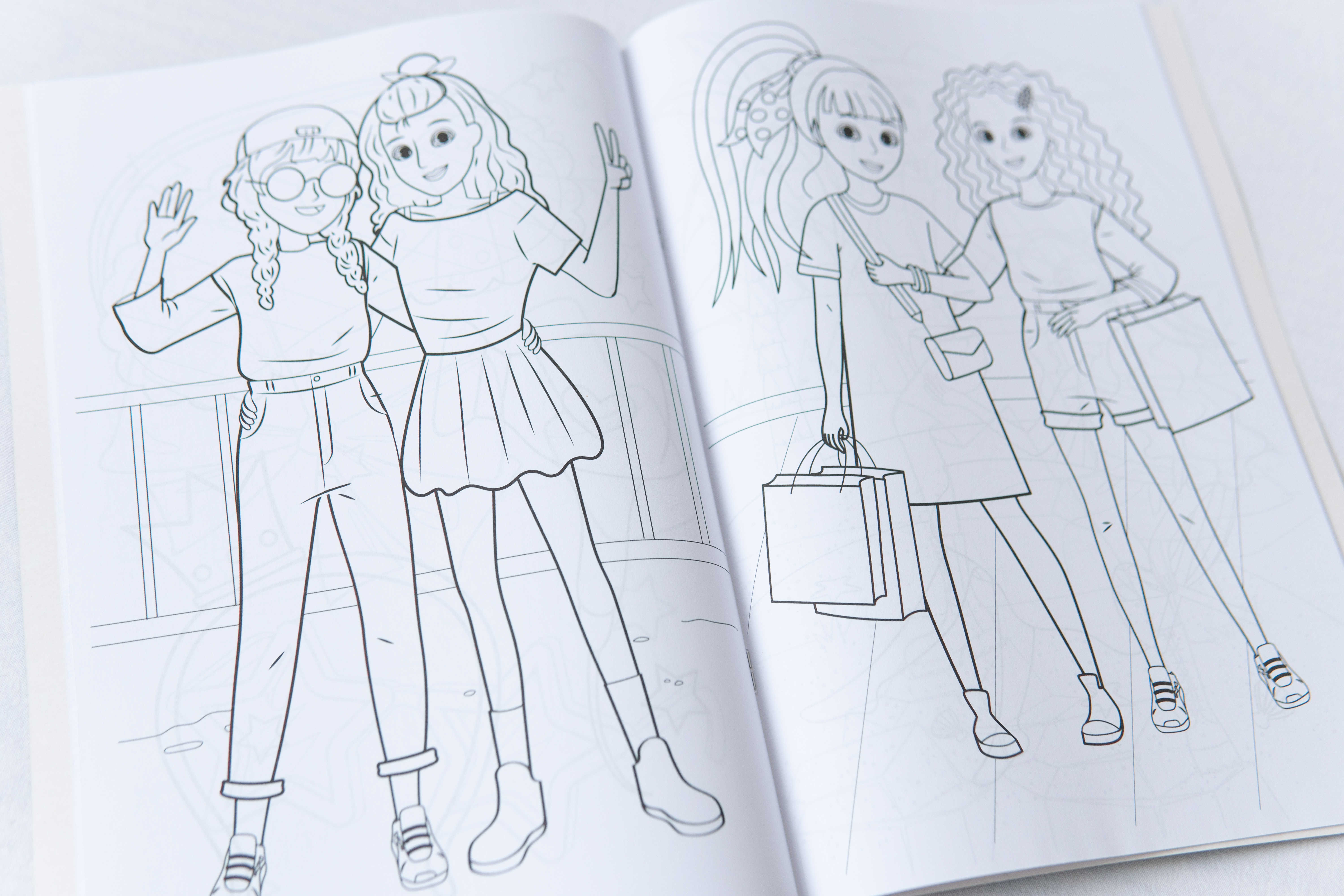 Malbuch für Kinder Super-Malbuch - Coole Mädchen/Malbuch für Kinder Super-Malbuch - Coole Mädchen